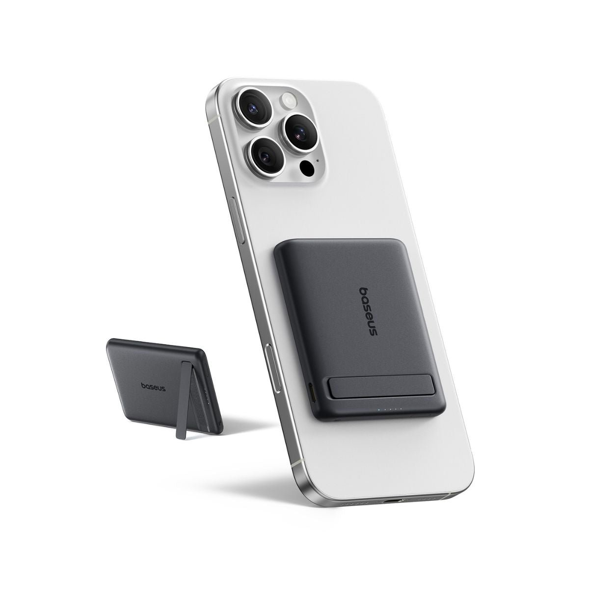 Baseus Power Bank  Magnetic Bracket Wireless Fast Charge  10000mAh 20W Black - Image 5